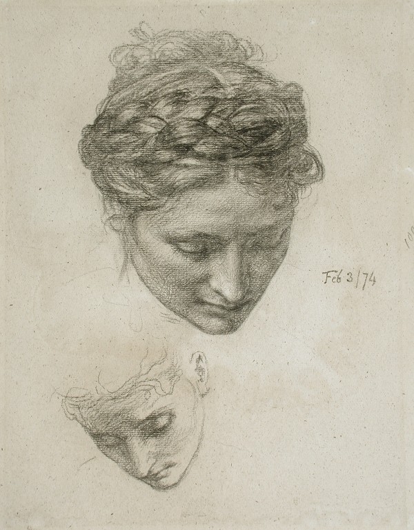Study of Two Heads by Edward Poynter